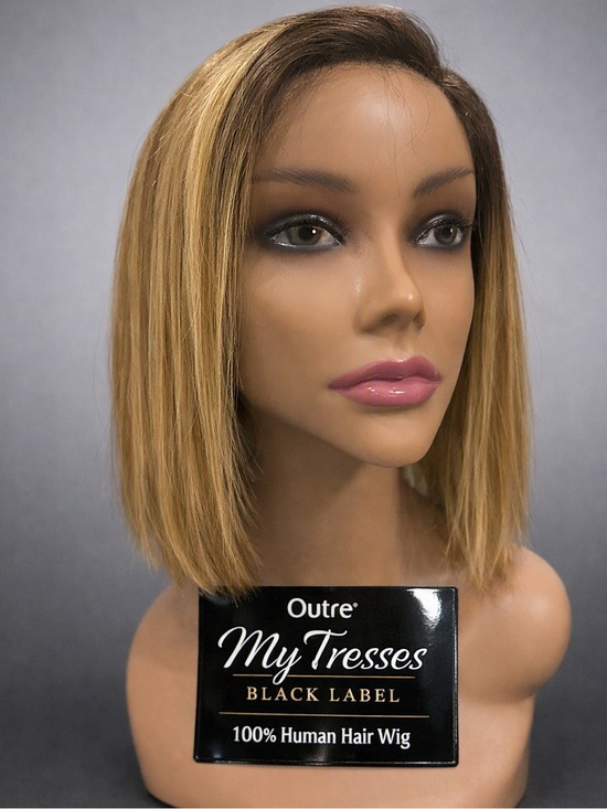 Outre Other - Outre HH-Letisha 100% Human Hair HD Lace Front Wig OMFF Honey Cream